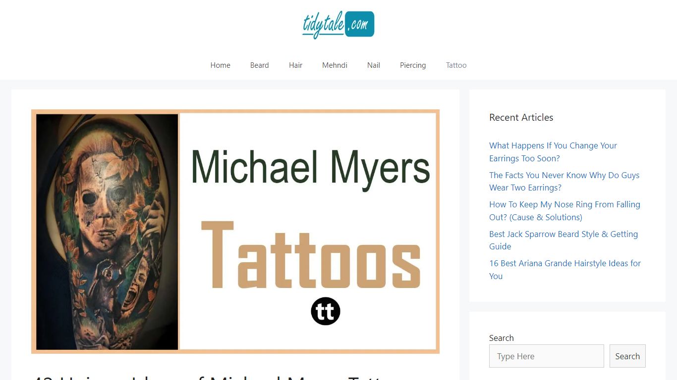 42 Unique Ideas of Michael Myers Tattoo Designs - Tidy Tale